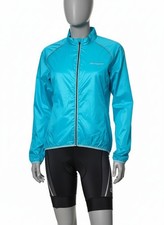 Boardman Women's Cycling Windproof Jacket Rainjacket Reflective Size 14 Blue