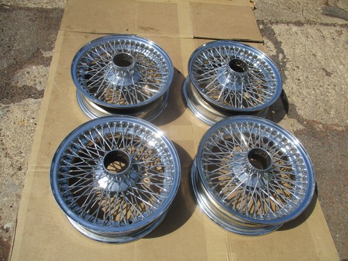 Jaguar chrome wire wheels - ,