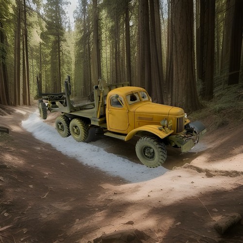 Rare soviet zil 157k timber - zil-157k,