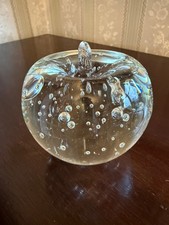 Heavy Clear Art Glass Murano