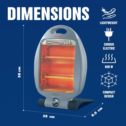 800w halogen heater instant - halogen,