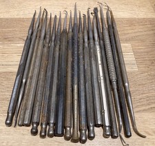 18 Vintage Dentist Tools -  probes