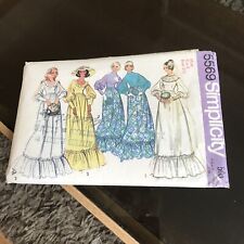 Simplicity 5569  Wedding Dress Victorian Inspired Cottagecore Prairie Style 70s