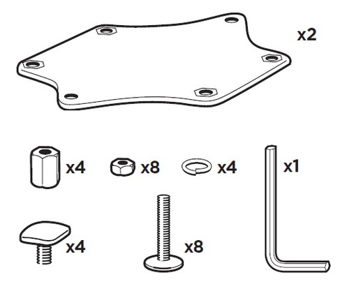 Thule 881 track - 881, adapter