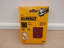DEWALT DT3031 25 X  60GRIT 115MM HOOK & LOOP PALM SANDER SANDING SHEETS DWE6411