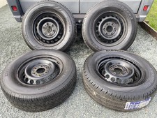 USED MERCEDES SPRINTER VW CRAFTER 6x130 BLACK STEEL WHEELS & 235/65/16C TYRES