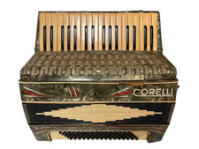 Corelli Vintage Piano Accordion - Working, Needs Tuning - 120 Bass - Rare Model