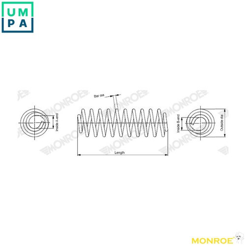 Suspension spring sp4091 - sp4091, for