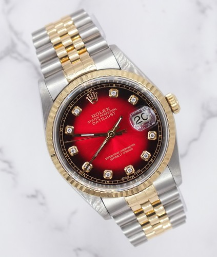 Mens rolex datejust 16233 with - rolex,