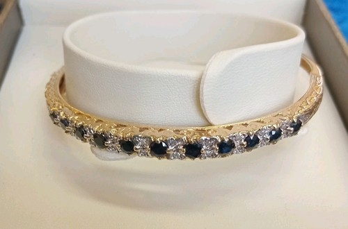 Vintage 9ct gold - gold, sapphire