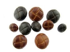 Leather Look Coat Buttons