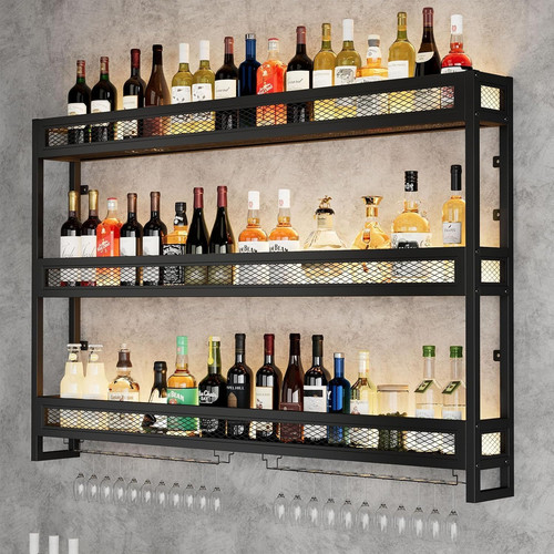 Wall mounted bar - shelves, with