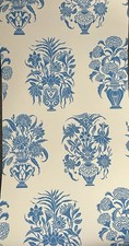 1 X Osborne & Little Wallpaper Discontinued A/F Amarsagar Blue
