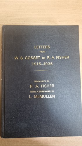 Letters from gosset to - from,