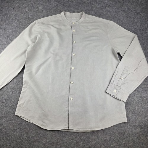 Men beige linen blend - beige,