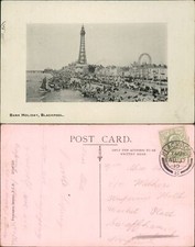 Blackpool Bank Holiday GB 1910 Cancel Progress Series D714/1257
