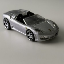 Hot Wheels Ferrari 430 F430 Spider Silver 1:64 Rare Black Interior