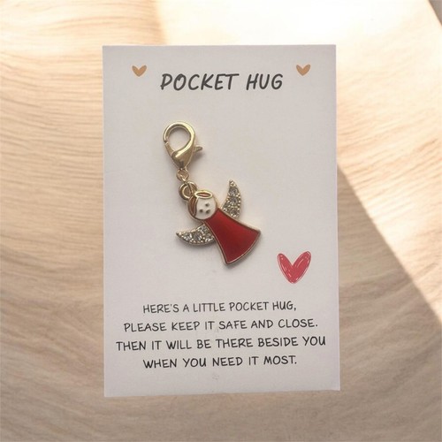Pocket hug angel charm - hug,
