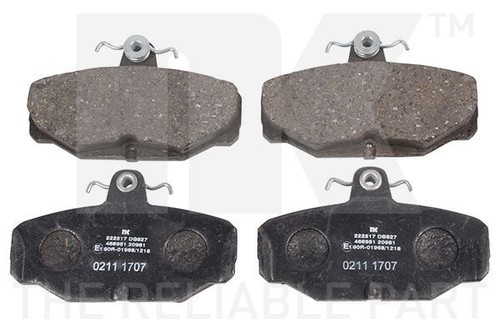Rear brake pad - set, for