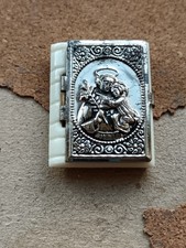 Rosary Box, St Anthony of Padua. made of glass with original glass  beads.