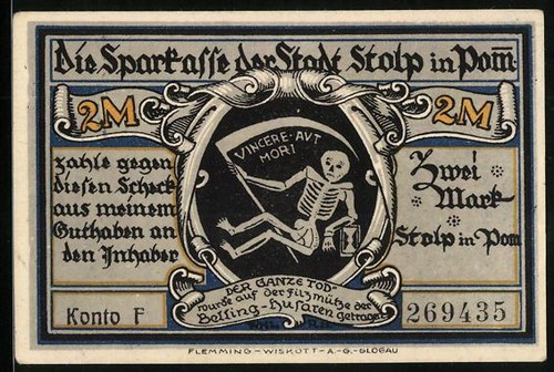 Emergency money stolp - money, in