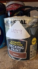 Ronseal Ultimate Protection Decking Paint Chestnut 2.5L DAMAGED TIN