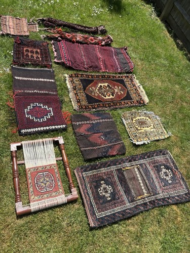 Handmade wool tribal geometric - wool,