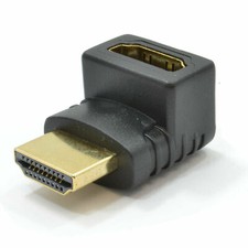 Slimline HDMI Male to Female Right Angled Adapter 270 Degrees
