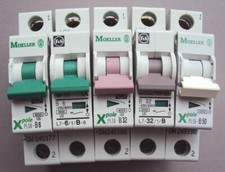 MOELLER F&G B6 B10 B16 B20 B32 B40 TYPE B MCB 6000 10000 L7- X pole PLS6- PLSM-