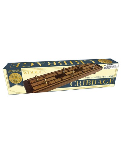 Wooden cribbage game set - game, boxed