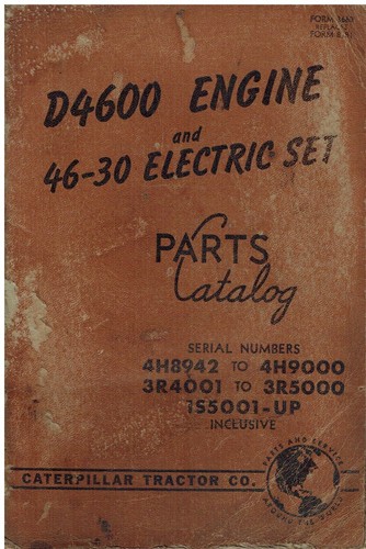 Caterpillar d4600 diesel - d4600,