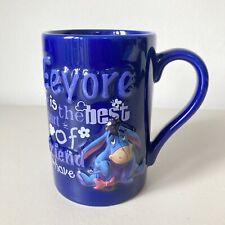 Eeyore Best of Friends Disney Store Exclusive 3D Embossed Blue Large Coffee Mug