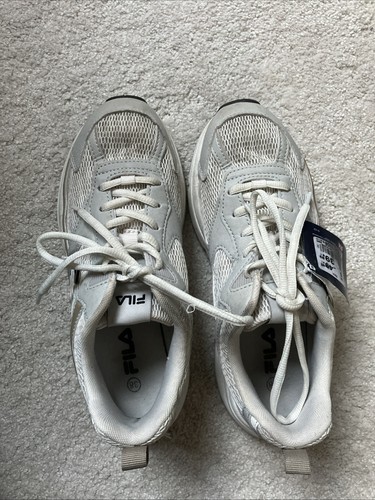 Women white fila shoes - white,