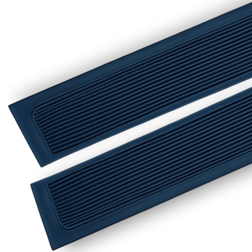 Blue rubber entry guards - entry, sills