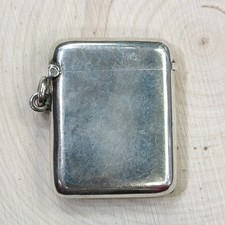 Vintage 1921 Silver Vesta Case