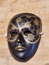 Vintage Brass Venetion Mask -