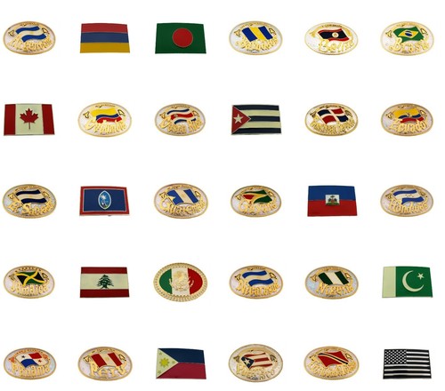 World flag belt buckles usa - flag,
