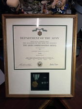 Framed Army Commendation Medal