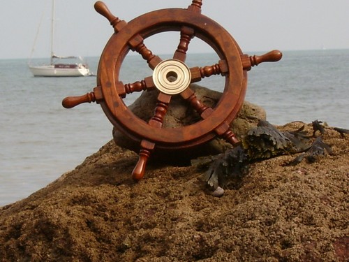 Ships wheel 46cm wooden - ships,