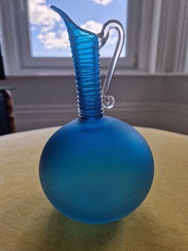 Blue glass fluted - blue, bud