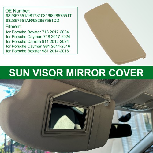Sun visor mirror - mirror, cover