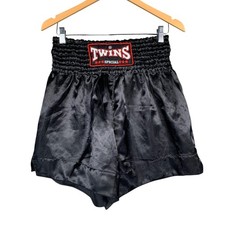 Twins Special Muay Thai Boxing Shorts XL Mens Black Fighting Kickboxing MMA BJJ