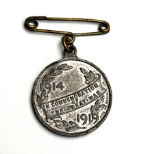 1914 - 1919 British Peace Medal – WWI Commemorative Token, Britannia & Ships