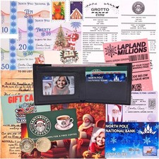 Santa's Lost Wallet Kit – Inc. Actual Wallet - Bank Card, Sleigh Flying Licence