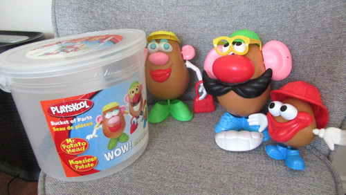 Potato head bucket - bucket, of