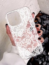 Clear Lace Floral iPhone Case