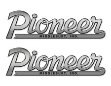 2 Pioneer Boat Stickers "3D