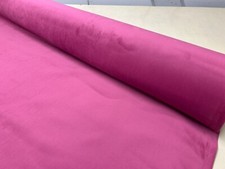 VELVET UPHOLSTERY FABRIC PLAIN Next  MATERIAL 140CM wide cerise pink  sofa chair