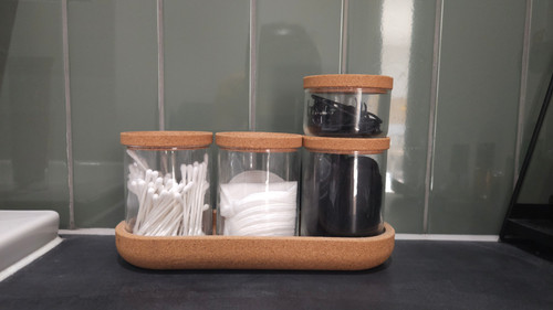 Bathroom storage jar - bathroom,