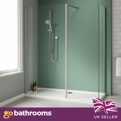 Complete walk shower - shower, chrome